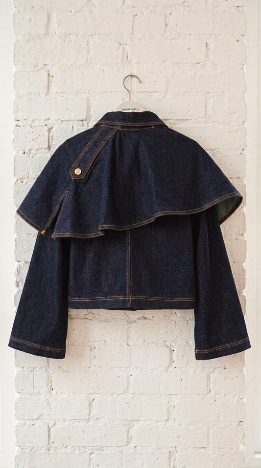 Chaqueta Vaquera Desmontable con Capa