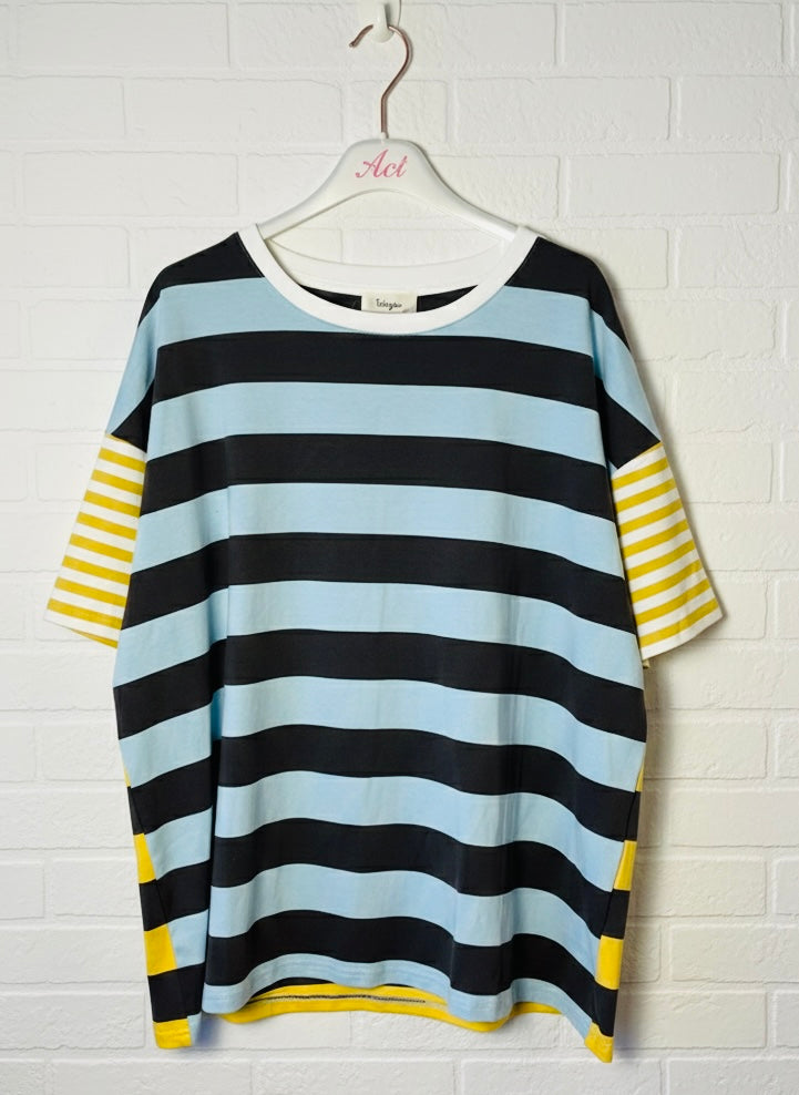 Camiseta rayas multicolor +1 color