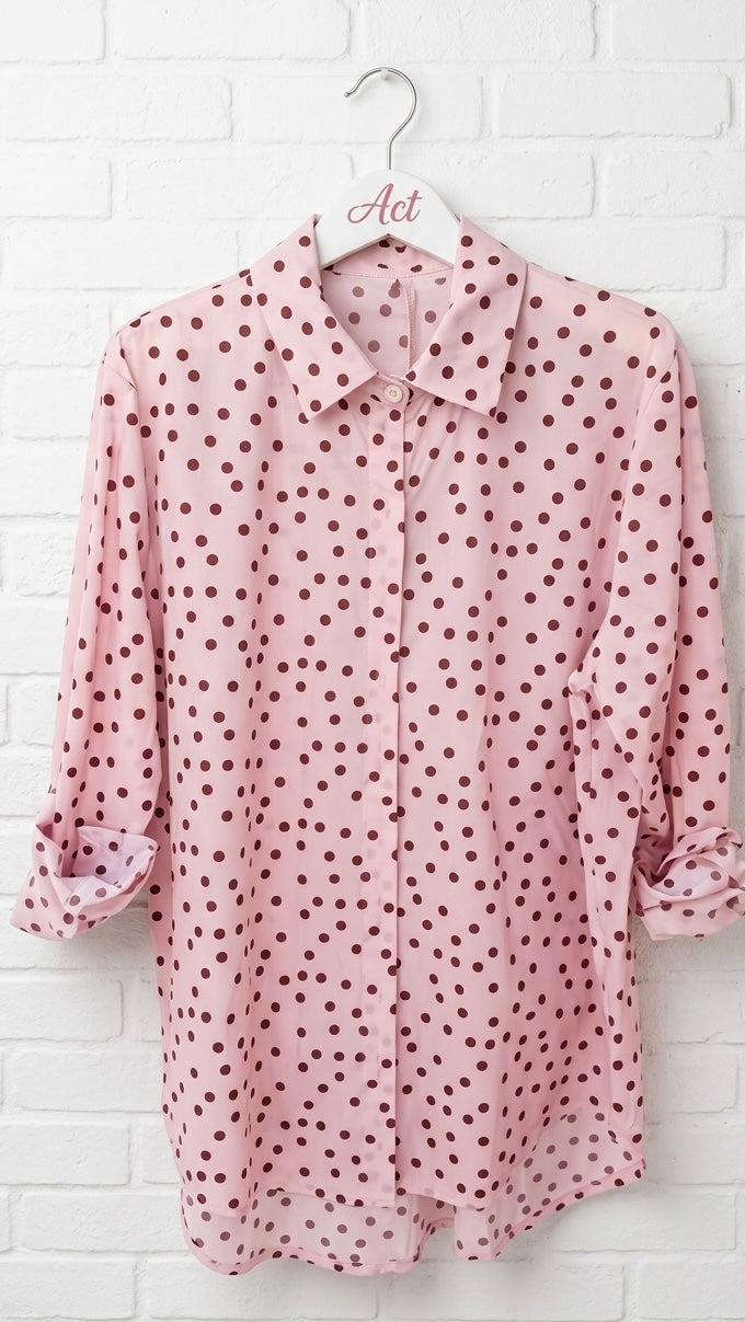 Camisa básica topos + 1 color