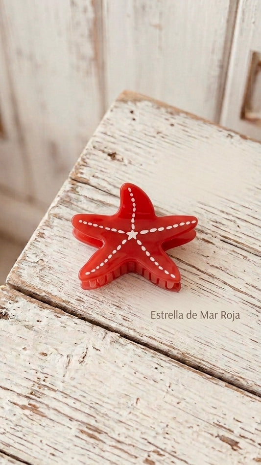 Pinza de pelo estrellita de mar +6modelos