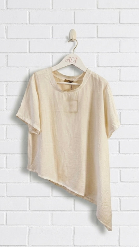 Camiseta Soft Asimétrica +2 colores