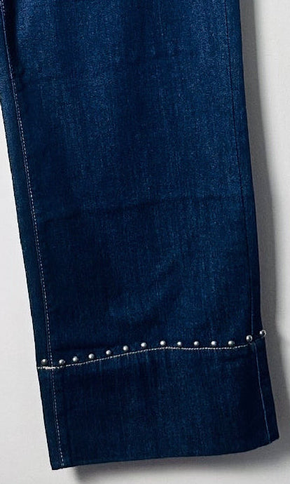 Pantalón Tejano culotte tachas