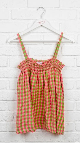 Top vichy neón +2 color
