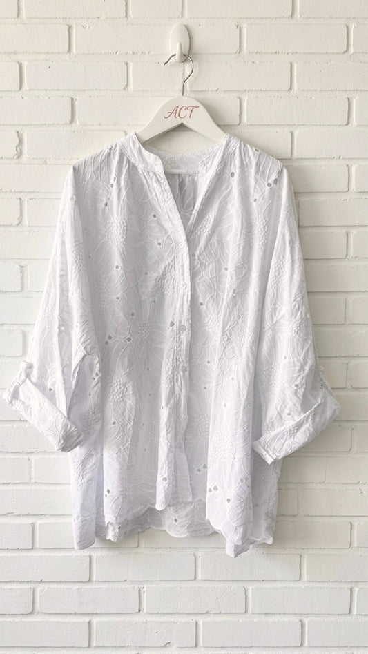 Camisa senda bordada +1color