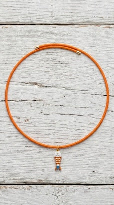 Collar de cordón magnético con colgante de pez + 3 colores