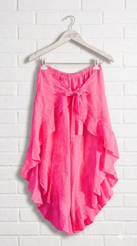 Pantalón pañuelo lino Aurora +13 colores
