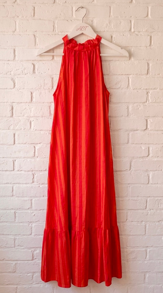 Vestido Maxi halter de rayas +3 colores