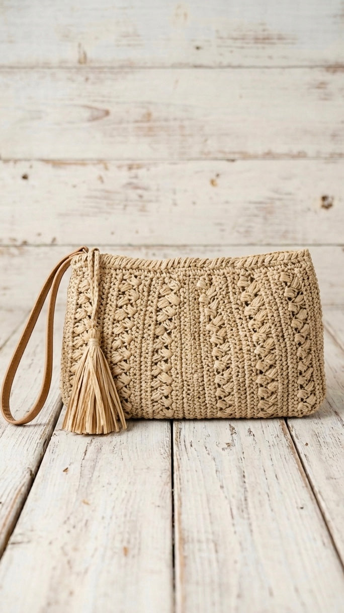 BOLSO CLUTCH & BANDOLERA CROCHET +1 Color