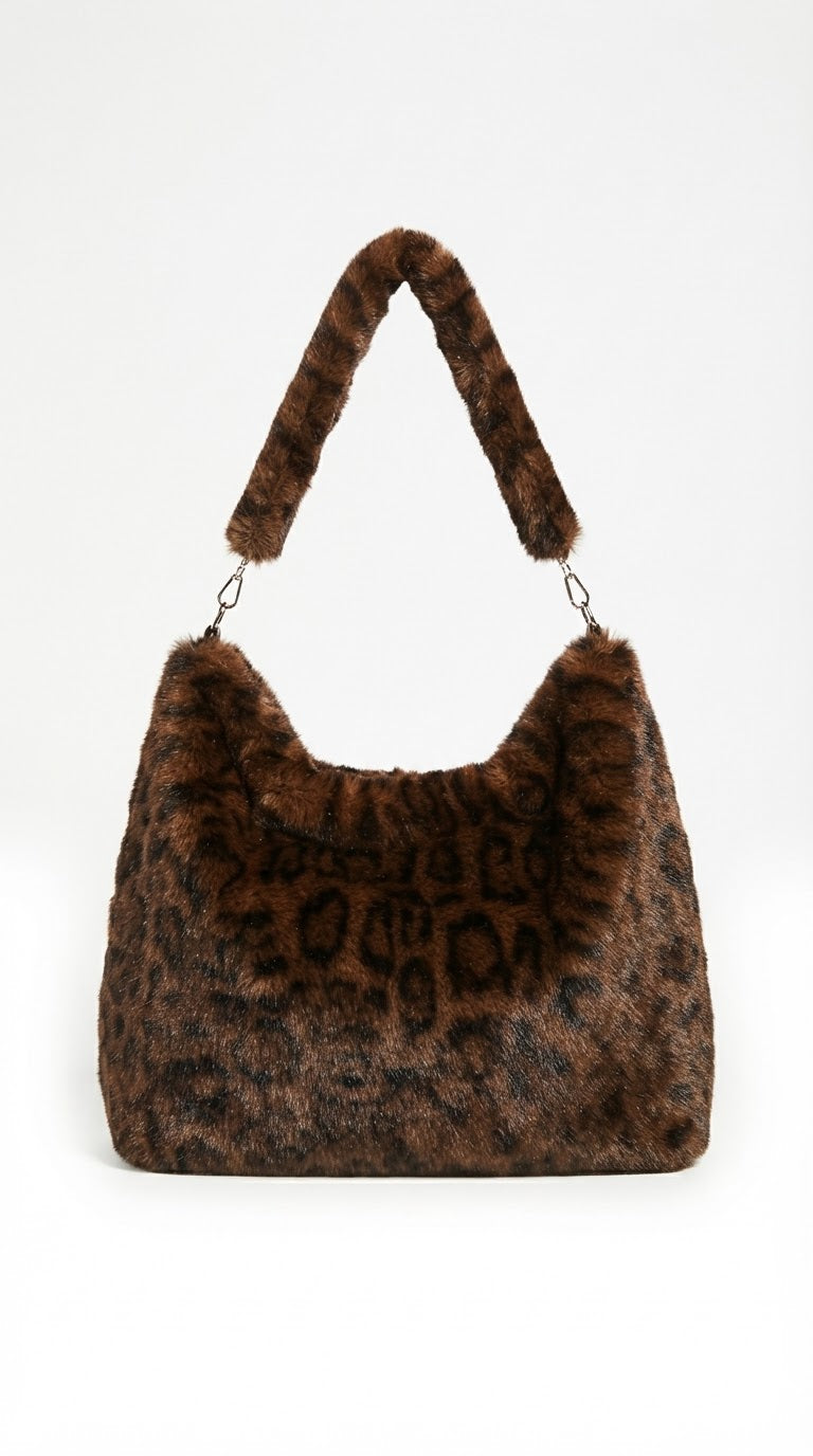 Bolso de Pelo Leopardo Savannah