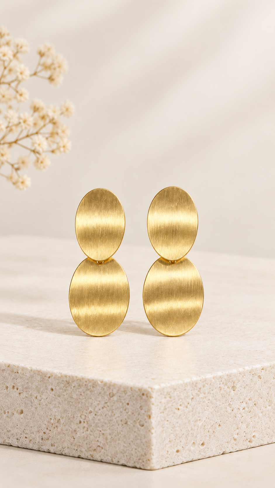 Pendientes Óvalo Gold