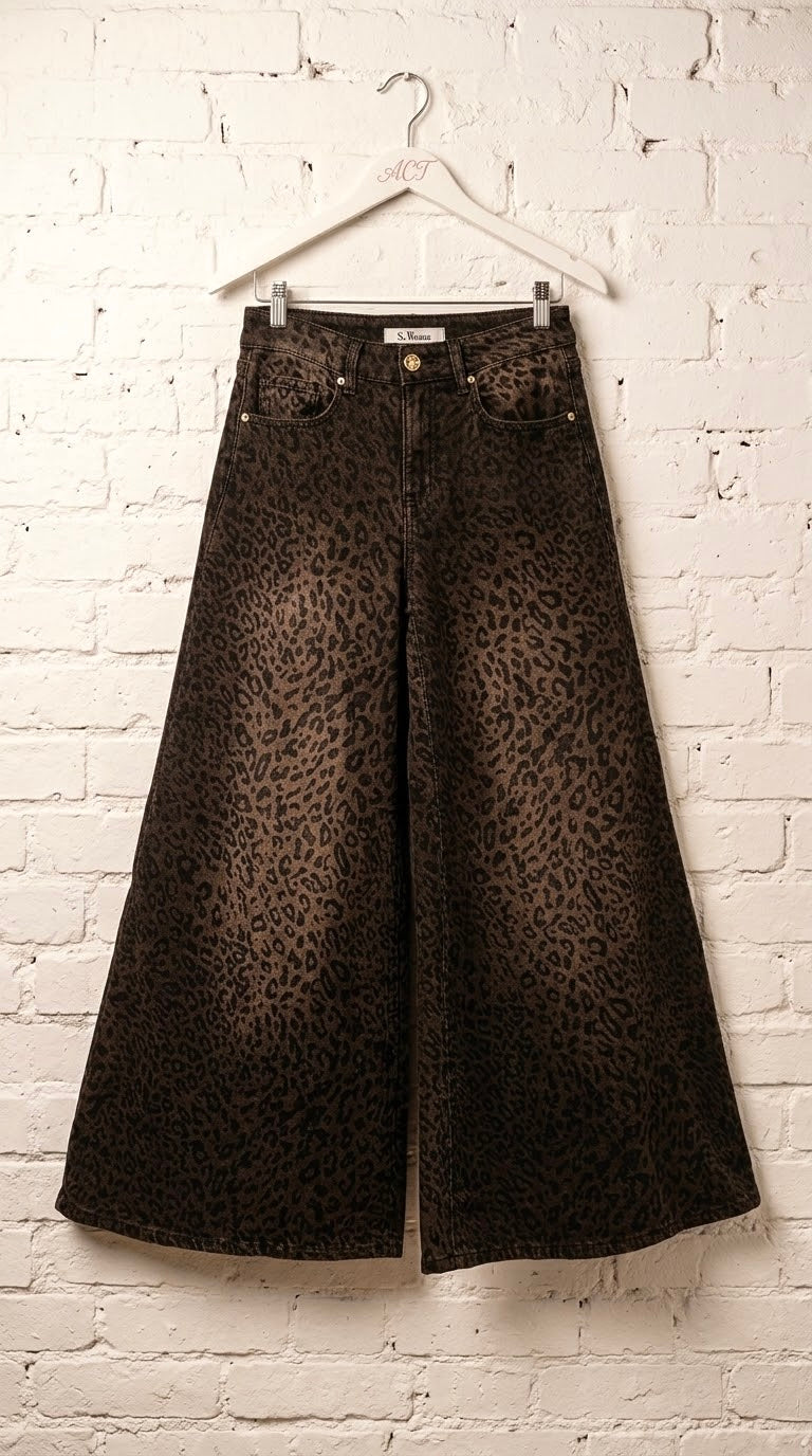 Jeans Marrón leopard