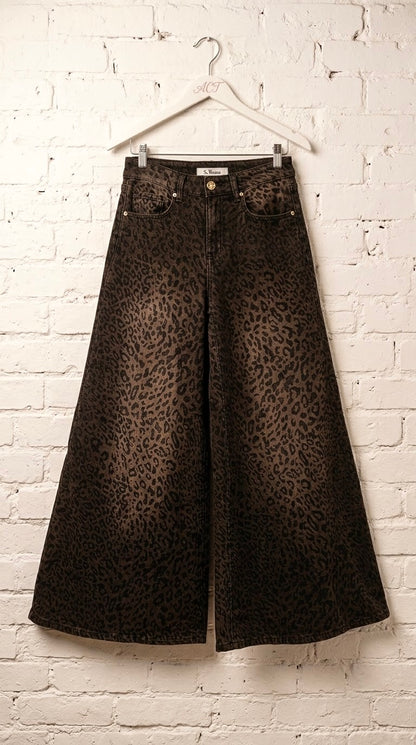 Jeans Marrón leopard