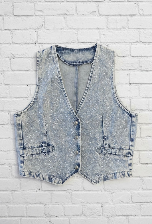 Chaleco tejano tachuelas