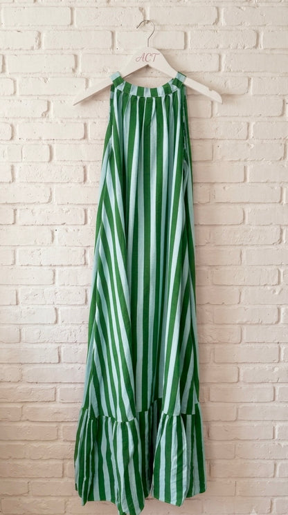 Vestido Maxi halter de rayas +3 colores