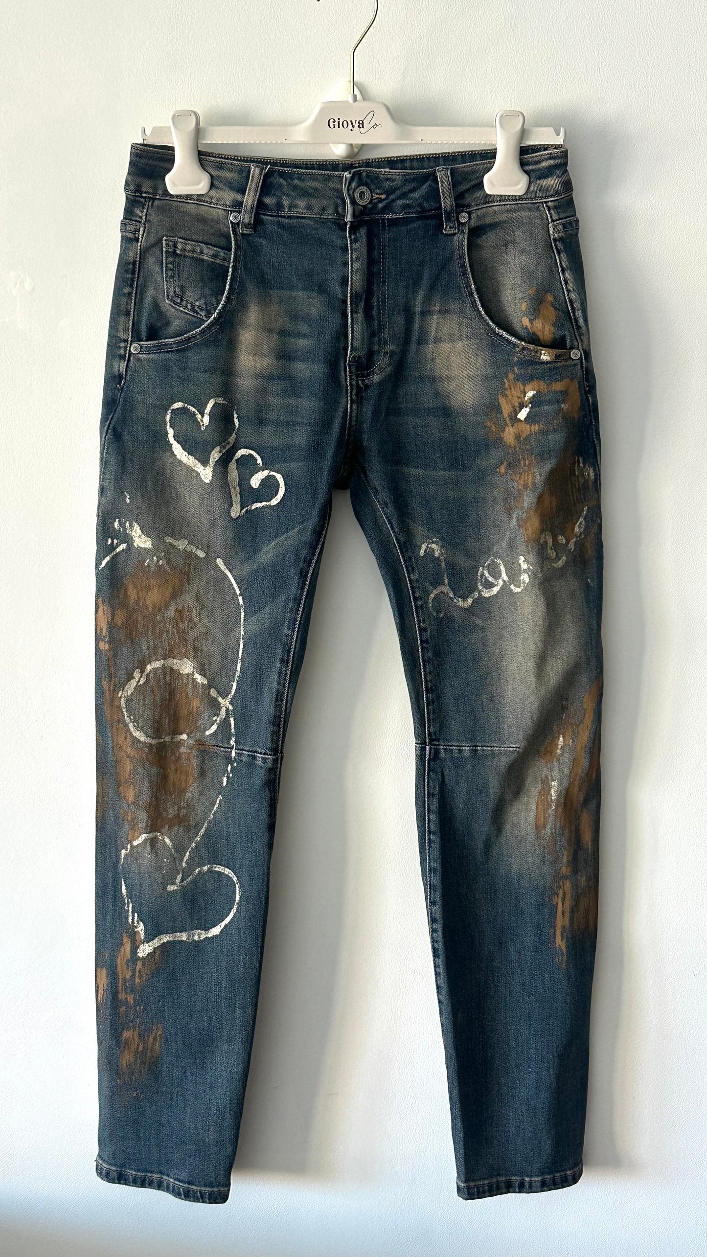 Pantalón vaquero pintado