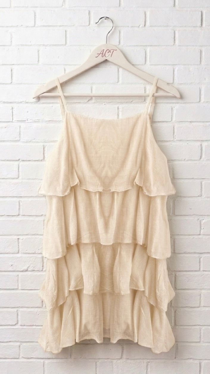 Vestido mini volantes +3 colores