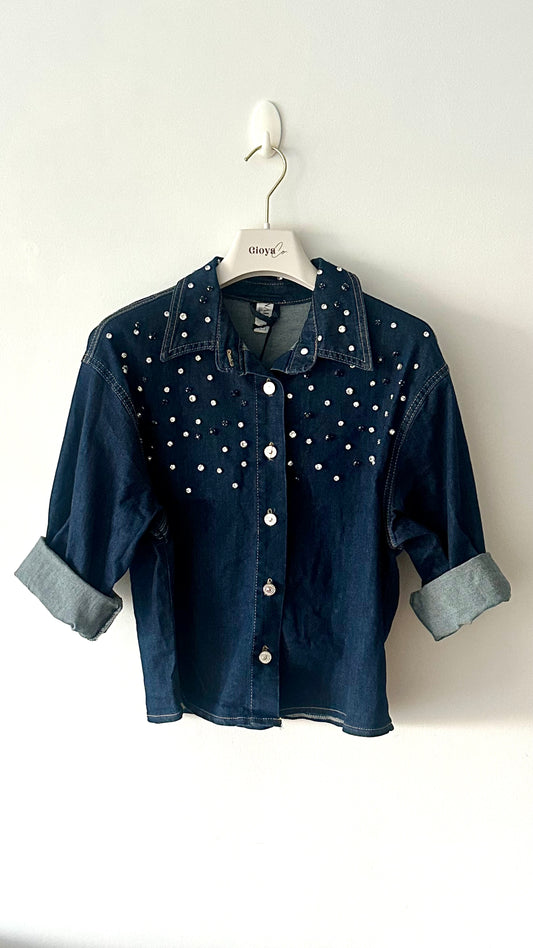 Camisa tejana pedrería