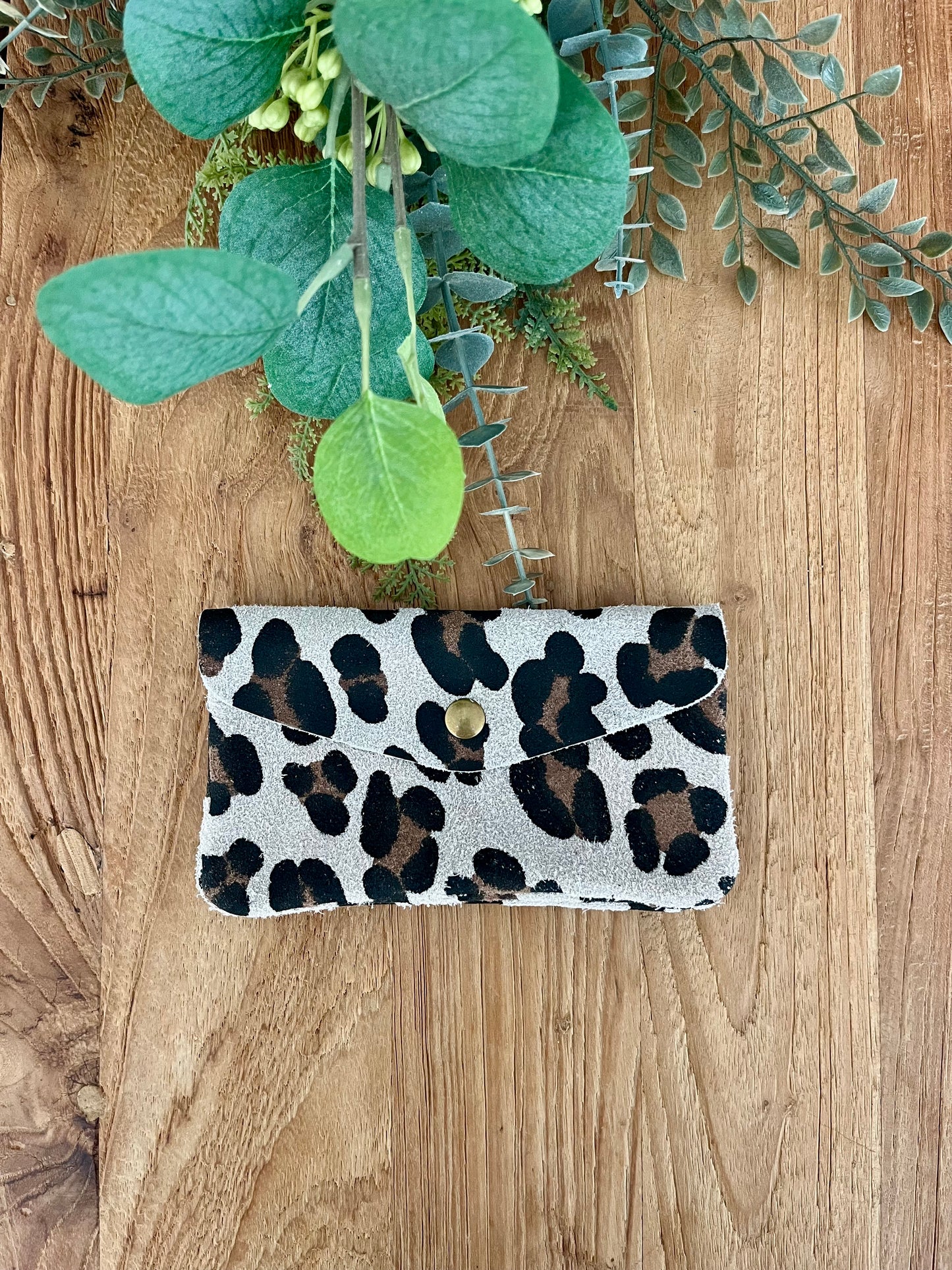 Monedero grande animal print