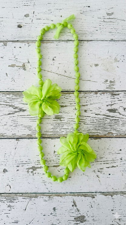Collar bolas flores +7 colores