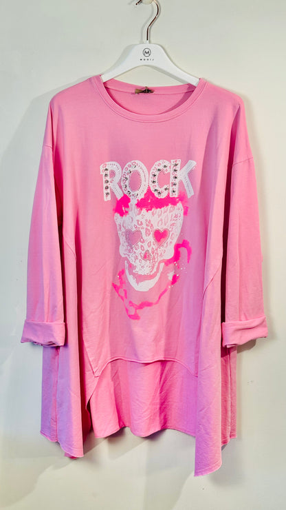 Camiseta Rock calavera +3 colores