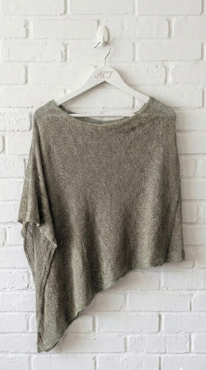 Jersey poncho calado +6 colores