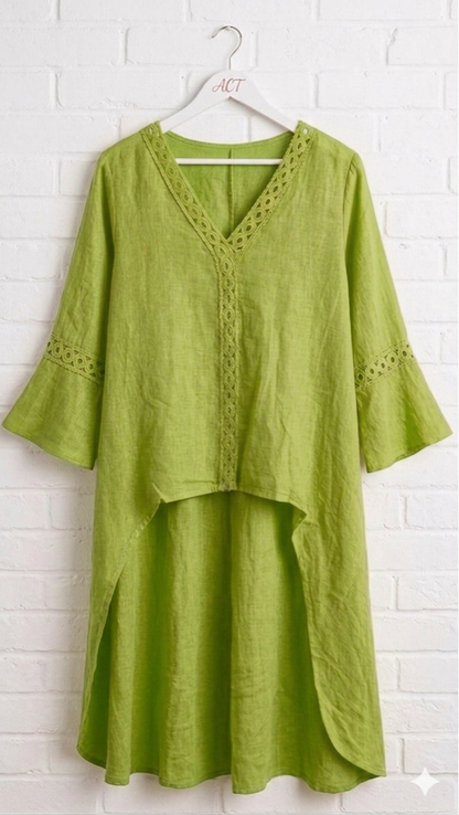 Conjunto lino bordado +5 colores