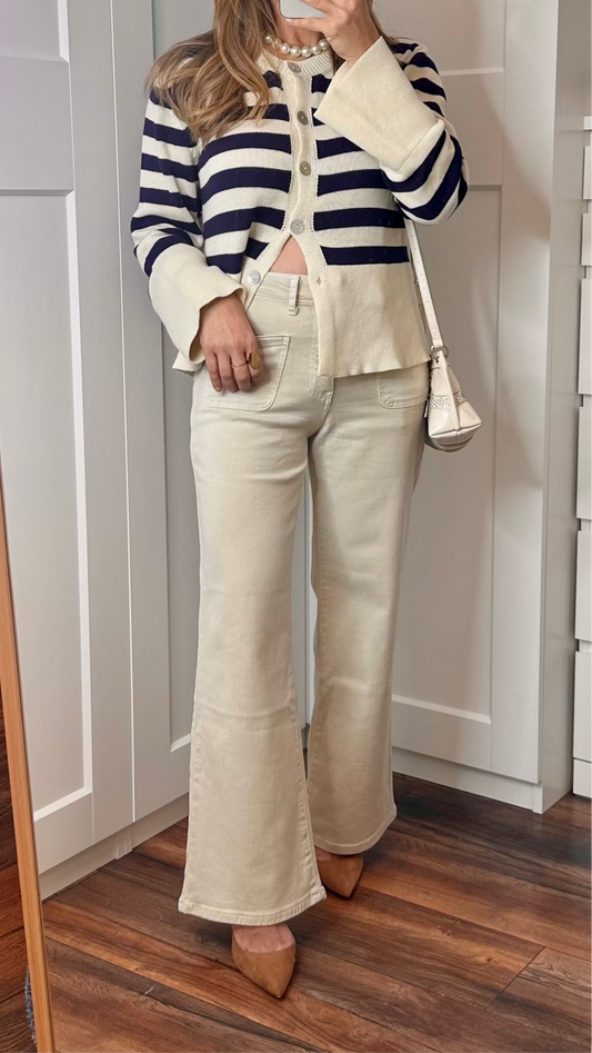 Cárdigan marina azul