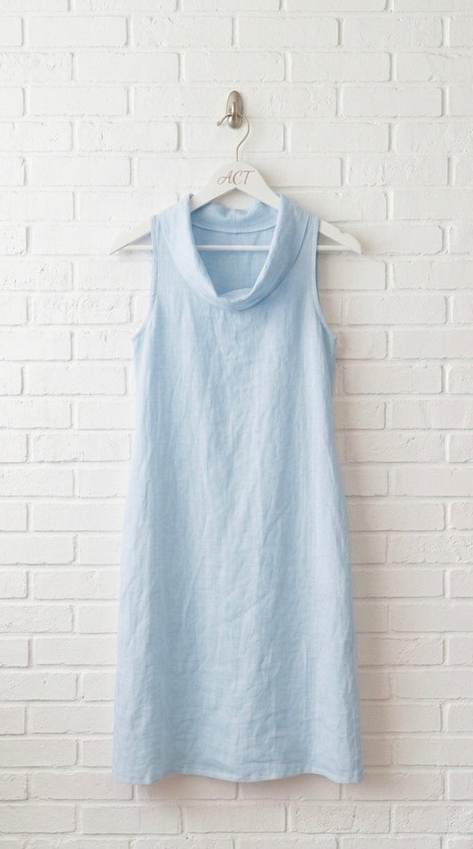 Vestido midi lino escote desbocado +8 colores