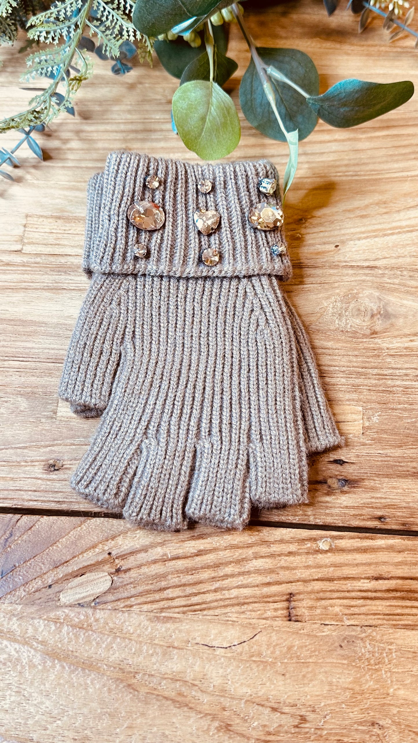 Rhinestone mittens +1 color