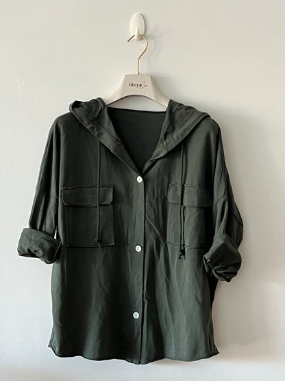 Button-down sweatshirt +6 colors