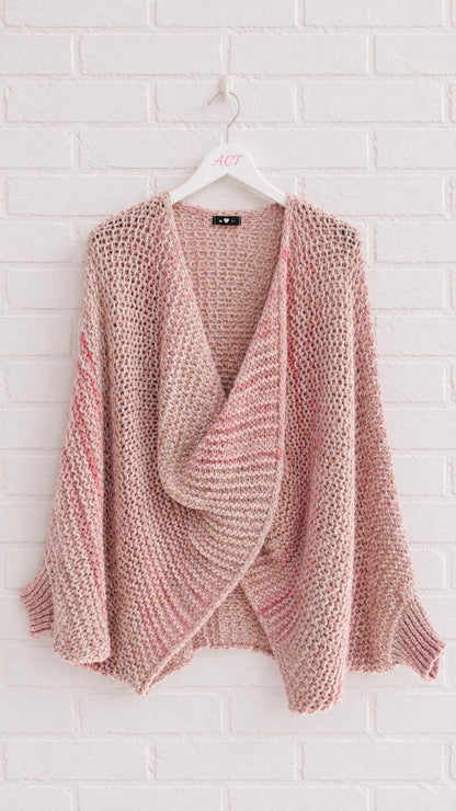 Cárdigan Poncho Jaspeado +4 colores