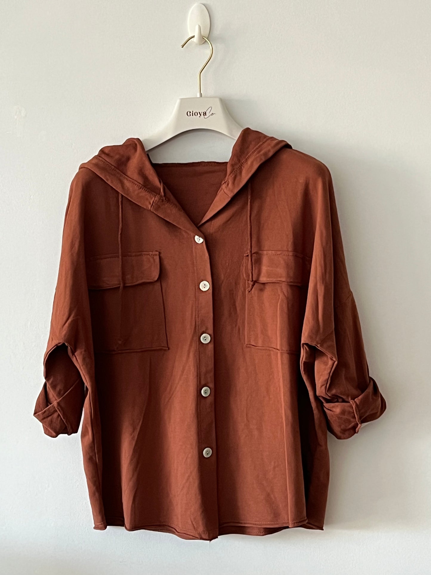 Button-down sweatshirt +6 colors