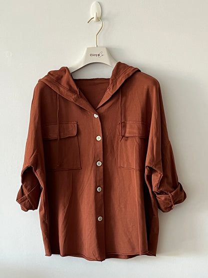 Button-down sweatshirt +6 colors