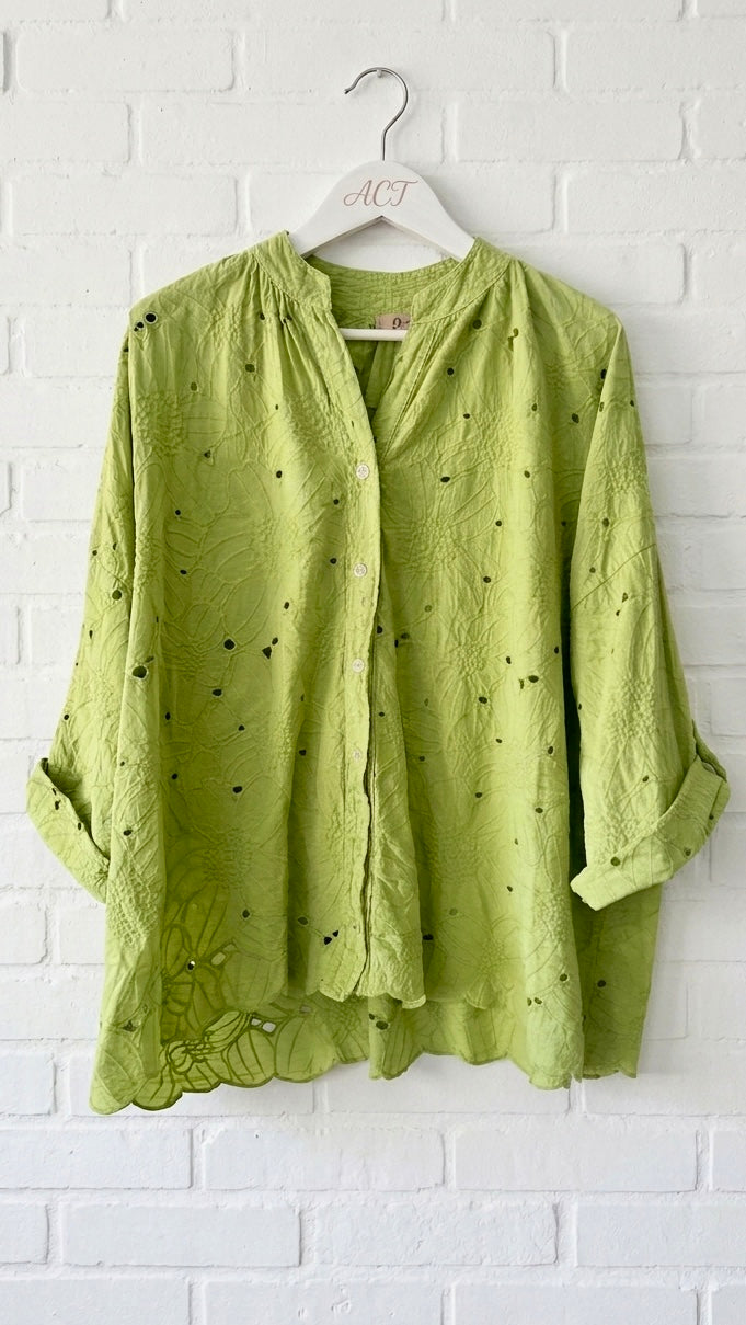 Camisa senda bordada +3 colores