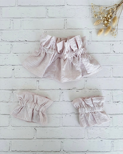 Conjunto de cuello y puños+1color