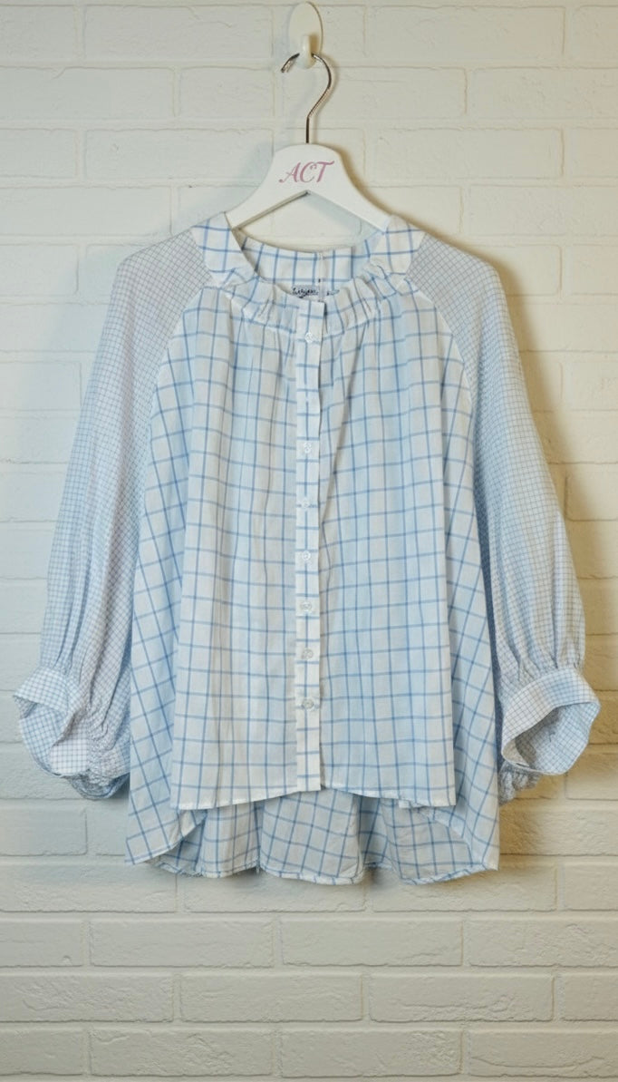 Blusa mix cuadros +1 color