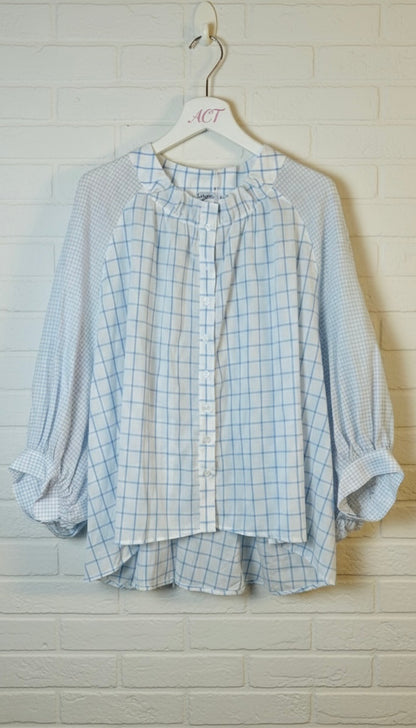 Blusa mix cuadros +1 color