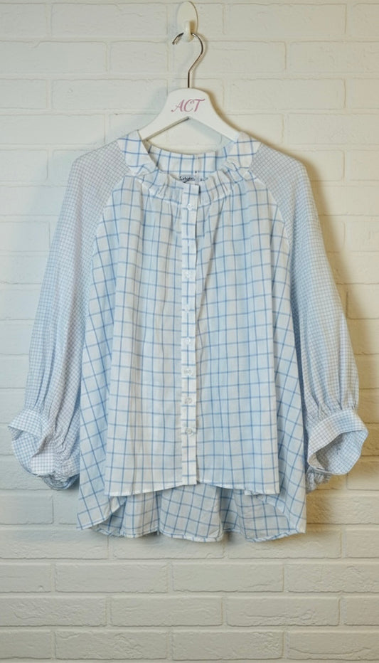 Blusa mix cuadros +1 color