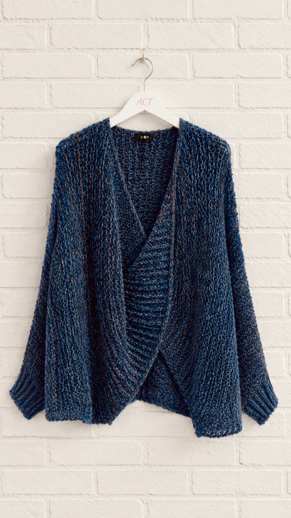 Cárdigan Poncho Jaspeado +4 colores