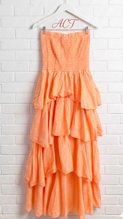 Vestido Maxi escote palabra de honor +8 colores