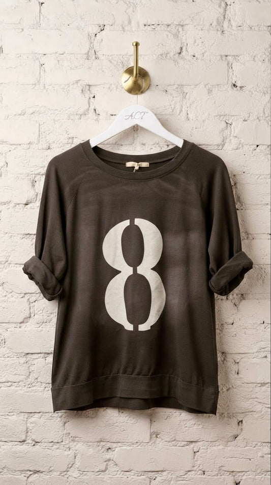Camiseta Casual Ocho Vintage +7 colores