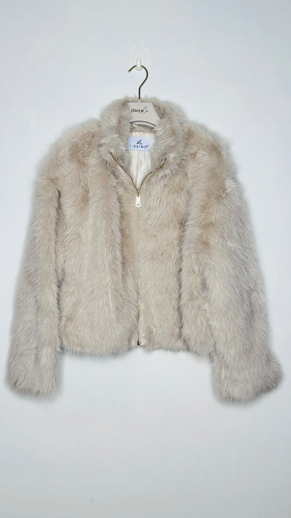 Chaqueta de pelo crop +4 colores