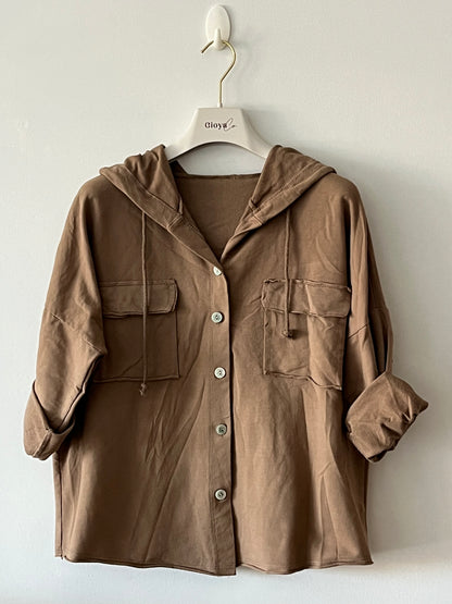 Button-down sweatshirt +6 colors