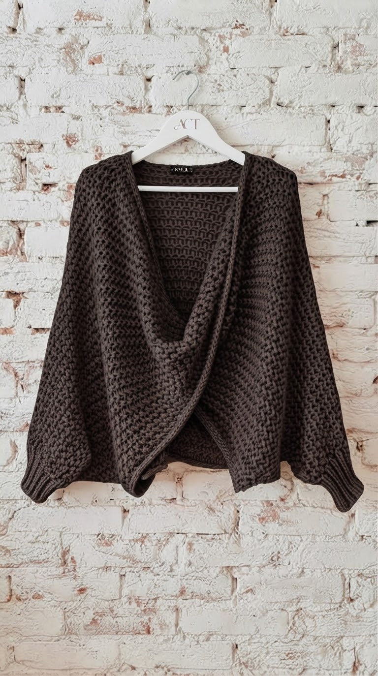 Cárdigan Poncho Cruzado +5colores
