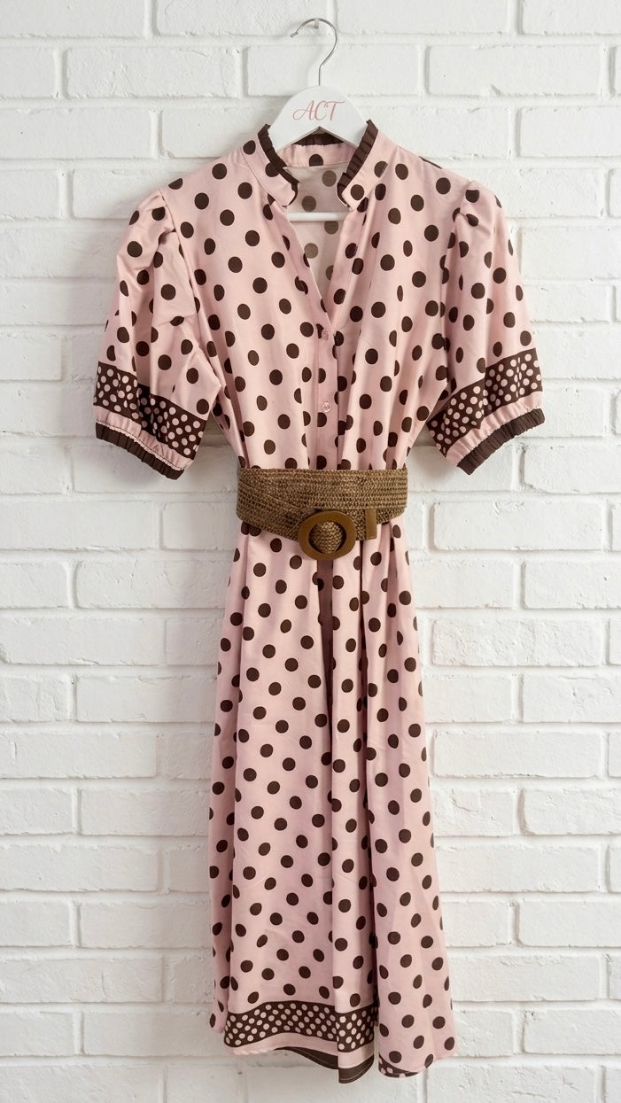Vestido camisero polka +1 color