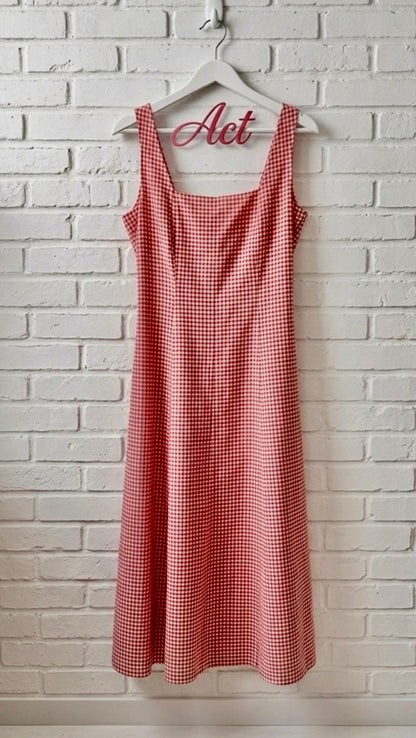 Vestido midi vichy +3 colores