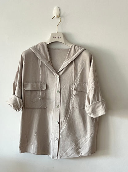 Button-down sweatshirt +6 colors