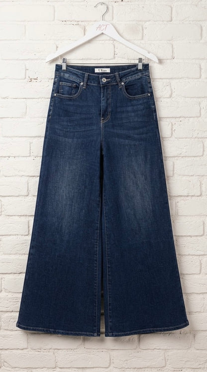 Pantalón Denim Palazzo S-Woman