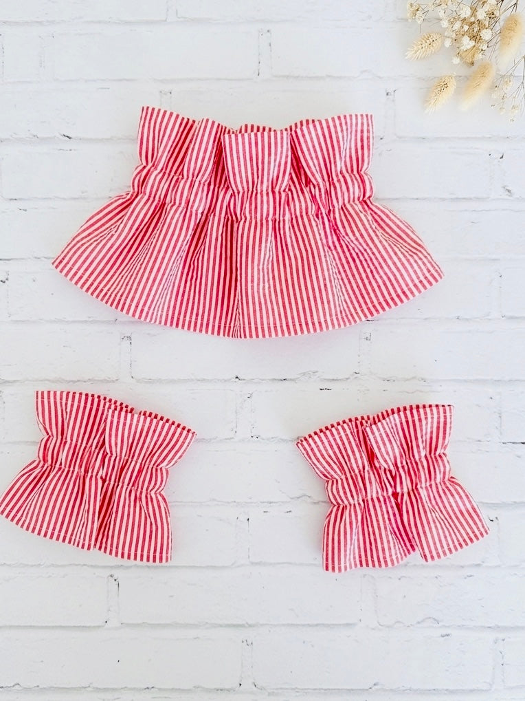 Conjunto de cuello y puños+1color