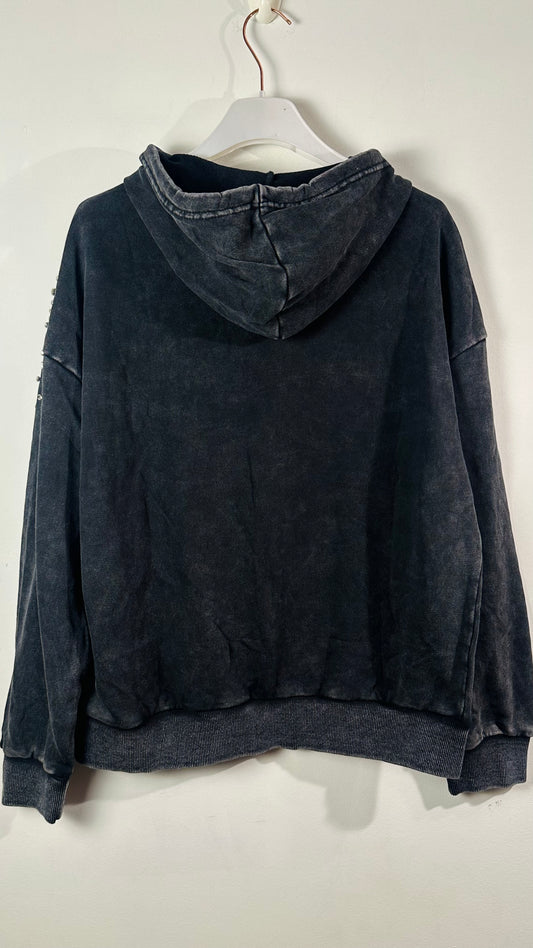 Sudadera Strass con cremallera